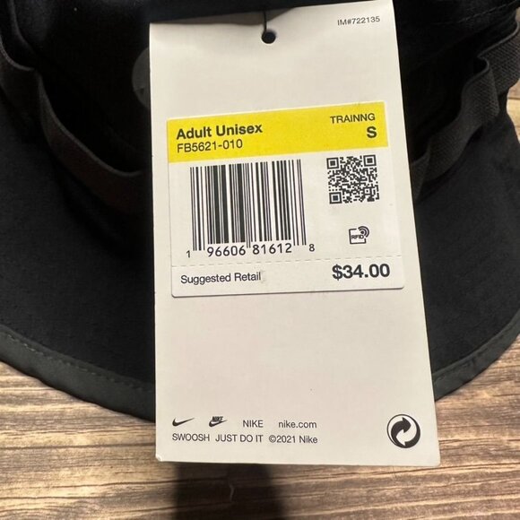 Nike Dri-FIT Apex Bucket Hat NWT Size Small (Black) Adult Unisex (FB5621-010) - Picture 10 of 11